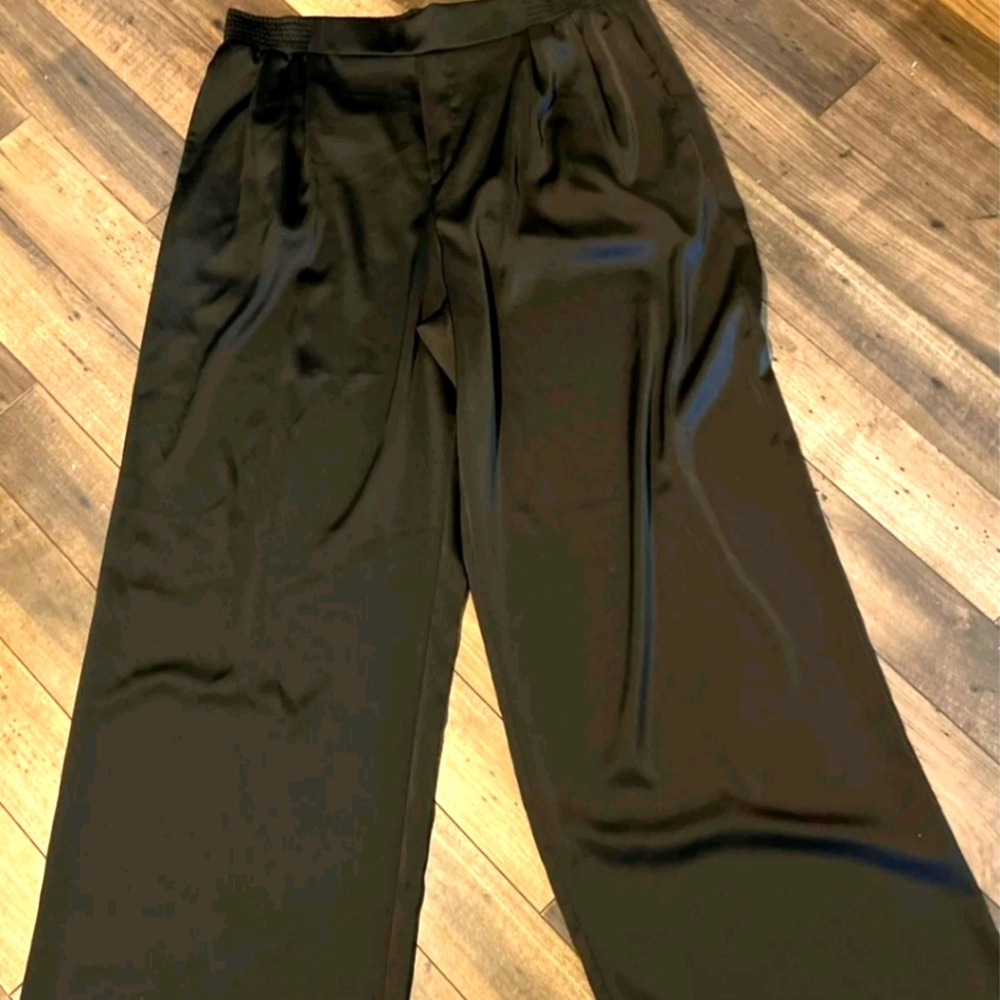 NWT Zara Satin Wide Leg Pants XL